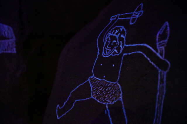 제4전시관 내부 구석기 시대 사람의 그림