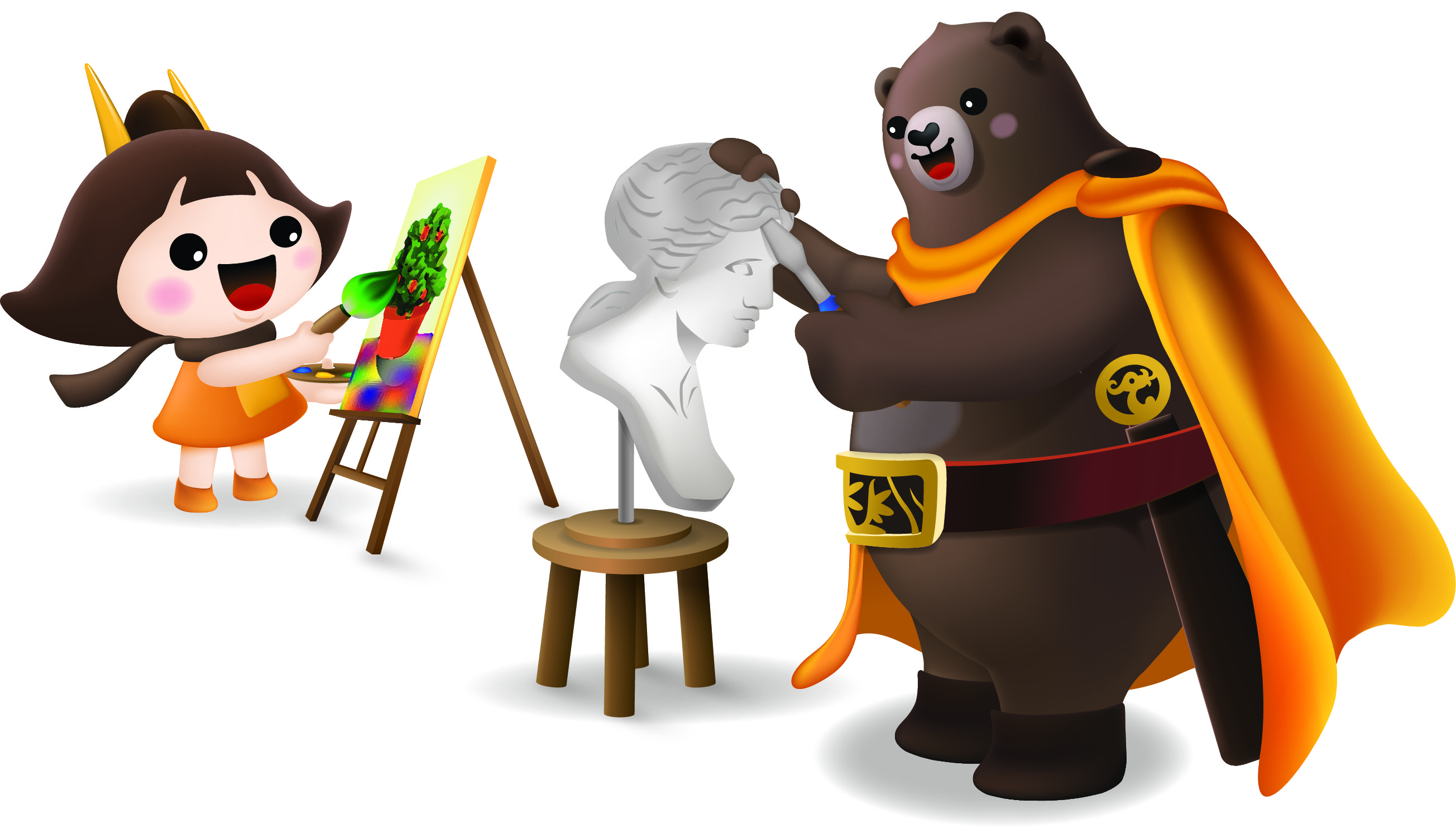 문화예술가 고마곰과 공주 이미지